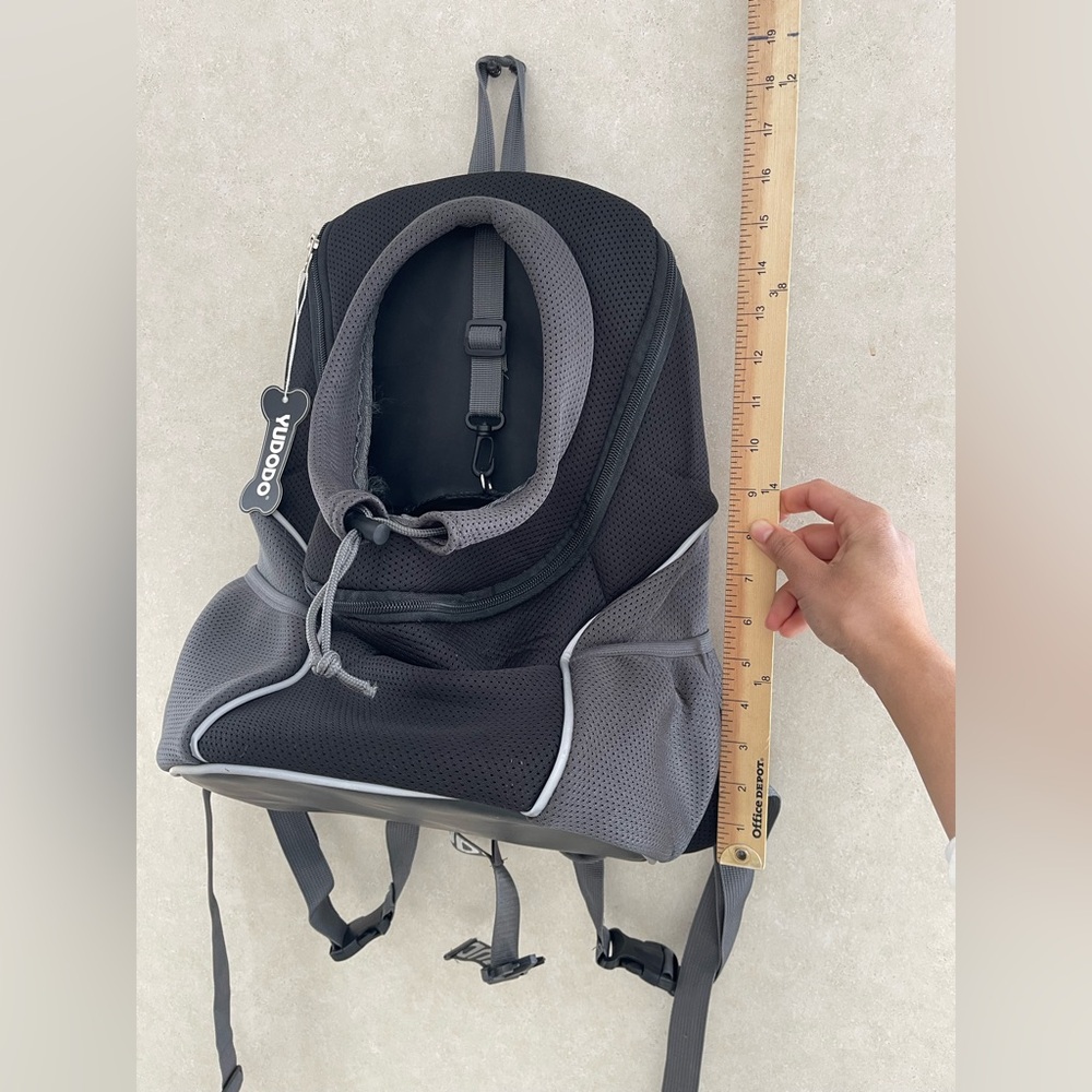 YUDODO Adjustable Dog Carrier Backpack Breathable Mesh Pet Travel Front Pack M